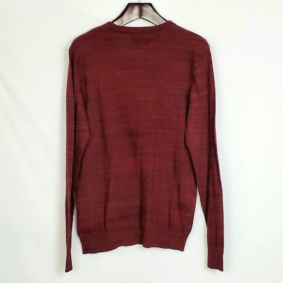 Rock & Republic Young Man's XXL Maroon V-Neck Sweater - Picture 4 of 8